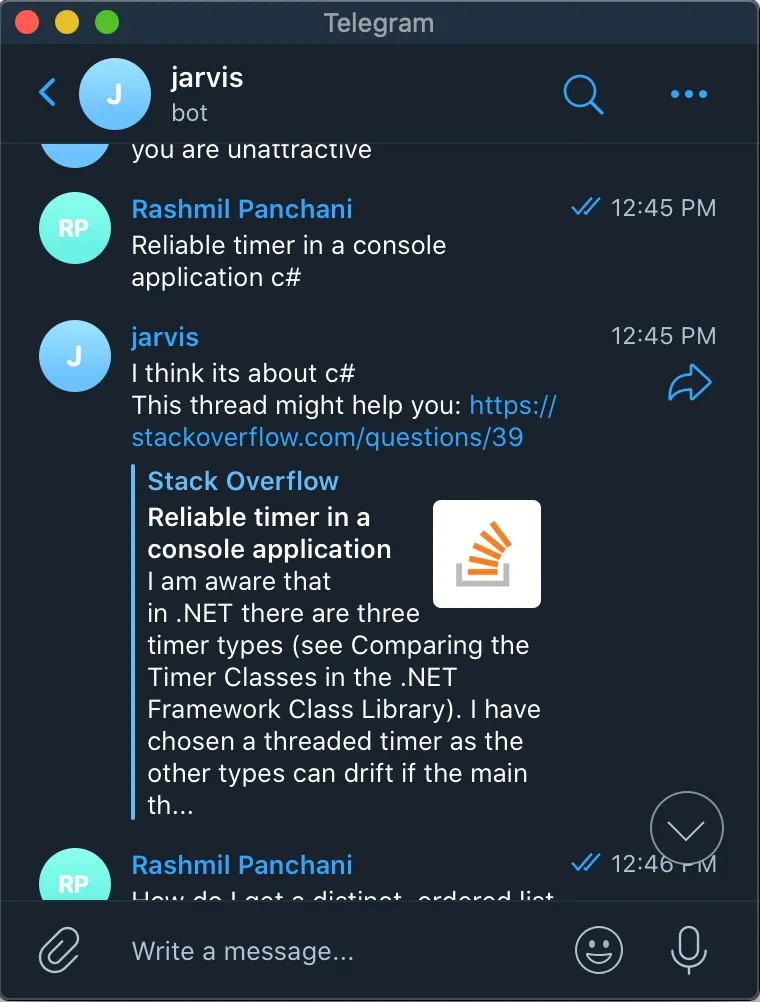 Stack-Overflow Chatbot
